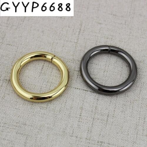 10pcs 50pcs Non Welded Rings 25mm o rings bags' accessories alloy Backpack connector Harness Bag Parts Belt Buckles DIY