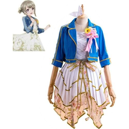 Love Live! Nijigasaki High School Just Believe Nakasu Kasumi Cosplay Costumes Women Elegant Dress Halloween Uniform Custom Made