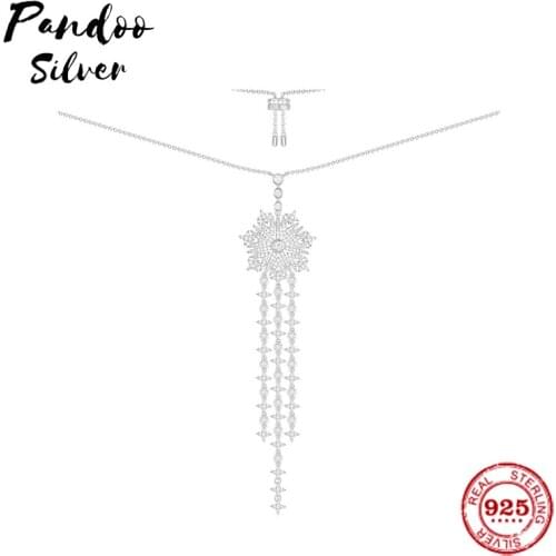 Fashion Charm Sterling Silver Copy 1:1 Copy,Adjustable Silver Harmonie Long Necklace Women 2021 Jewelry Gift With Logo