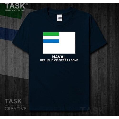 Navy Sierra Leone Leonean SL SLE mens t shirt new Tops Short sleeve country Army Tactical Military sweatshirt sports cotton 01