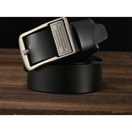 Peikong 2019 men belt cow genuine leather luxury strap male belts for men new fashion classic vintage pin buckle dropshipping