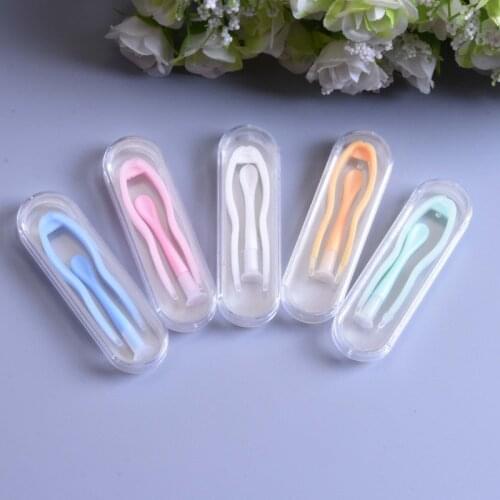 Remover Contact Lenses Inserter Color Tweezers Suction Stick Eyes Care Tool Kit Contact Lens Case Clip Stick Tweezers Case Set