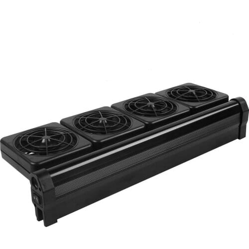 New Aquarium Adjustable Cooling Fans for Fish Tank 100-240V 4 head (EU Plug)
