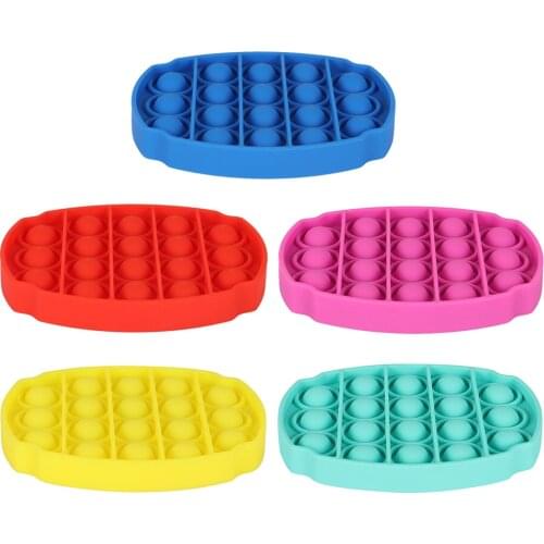 Push Bubble Fidget Toys Ellipse Autism Special Needs Stress Reliever Helps Relieve Stress Increase Focus Soft Squeeze Toy New