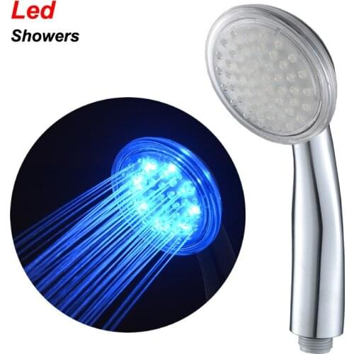 Hand-held LED lighting, hydroelectricity, pressurization, massage, shower, shower head set