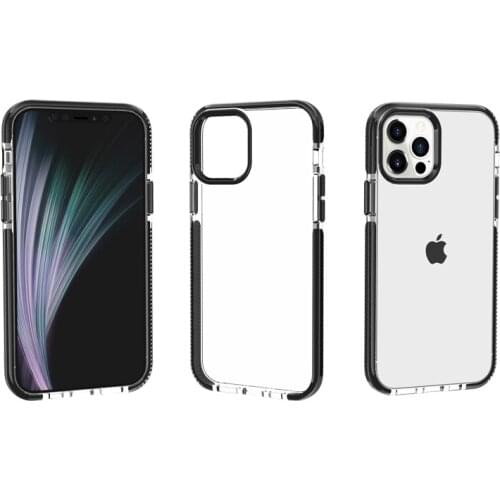 Heavy Duty Protection Soft Transparent TPU Case for iPhone 12 Pro Max Mini Clear Strengthen Silicone Shell