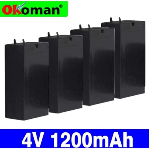 4V Lead Acid Battery 1200mAh Rechargeable Mosquito Bat Batteries LED Lamp Headlights Flashlight High Capacity Rechargeable Batte