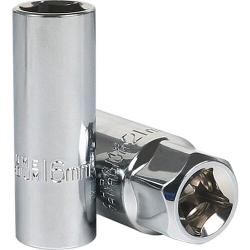 16mm/21mm Hex Interface Spark Plug Socket Wrench Household DIY Repair Removal Hand Tool Alloy Steel Sleeve Spanner