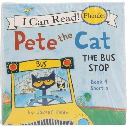 13cm*13cm Series Of Pete Cat Picture Book Children Baby Kids English Educational Reading Books Kids Learn Words Tales 12Pcs/set