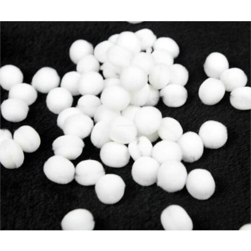 250pcs 10mm mini Pom pom ball pompom acrylic yarn decoration decor handmade project supply Garland crochet Craft cotton decor