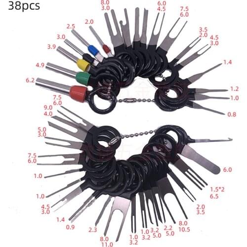 6-59 Pcs Professional Car Terminal Removal Kit Wiring Crimp Connector Pin Extractor Puller Terminal Repair Tools