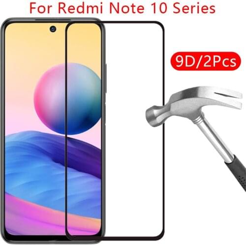 9d screen protector tempered glass case on redmi note 10 pro max s 10s 5g cover for xiaomi readmi not protective phone coque bag