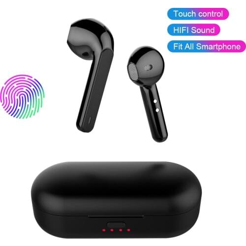 L8 Wireless Earphone Bluetooth Earphones HD Stereo Noise Cancelling Fingerprint Touch Headset For Huawei Honor Xiaomi TWS Flypod