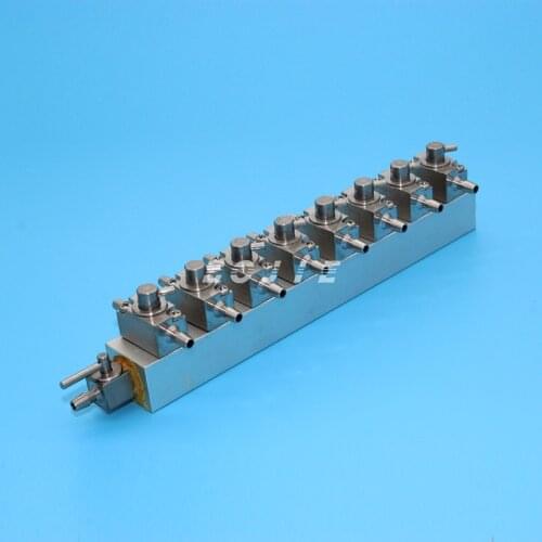 Bojie 8 channels eco solvent printer printhead cleaning 3 way ink valve