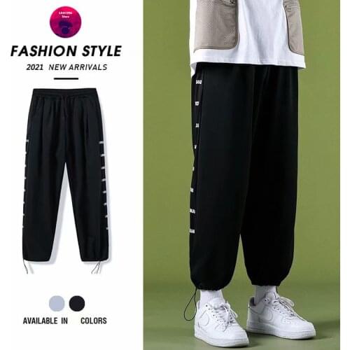 New Mens Pants Korean Fashion Harajuku Streetwear Jogger Pants Men Casual Men Clothing Elastic Waist Cargo Pants Men Trousers