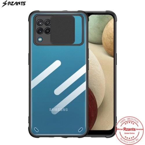 Rzants For Samsung Galaxy A12 Galaxy M12 Case [Protection Lens] Hybrid Shockproof Slim Crystal Clear Cover Phone Shell