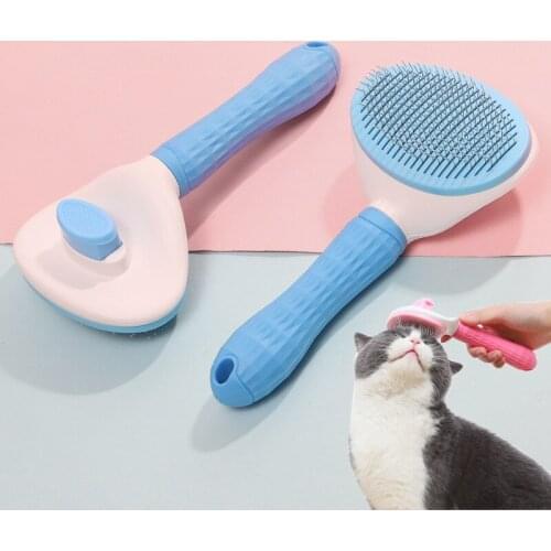 Cat Comb Pet Self-Cleaning Comb Clean Up Floating Hair Hair Removal Comb Cat And Dog Hair Brush Grooming Tool Hair Removal Comb
