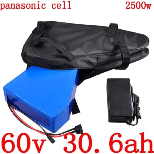 60v 30ah electric scooter battery 60V 1500W 2000W 2500W electric bike battery 60V lithium battery use panasonic cell free duty