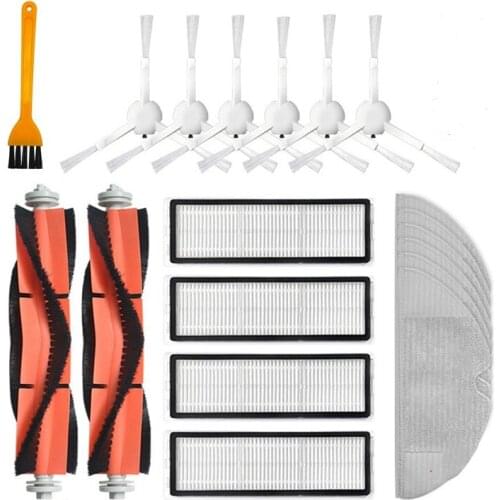 Filter Mop Cloth Main Side Brush Replacement Kits for Xiaomi Mijia 1C / STYTJ01ZHM Robotic Vacuum Cleaner Accessories