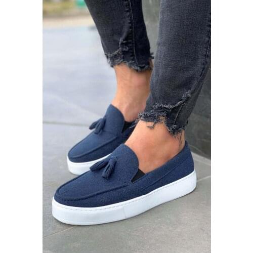 Knack Daily Sports Classic Shoes 717 Navy Blue (Suede)