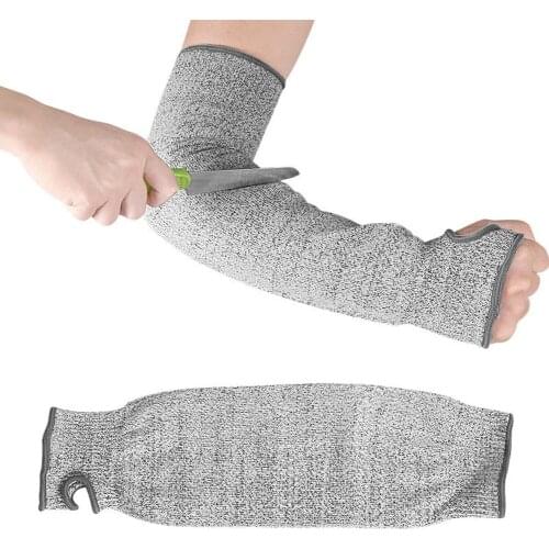 Anti Cut Proof Gloves Level 5 HPPE Anti-Cutting Anti-Scratch Sleeve Work Arm Guard Sleeves Cover Safety Resistant Gloves