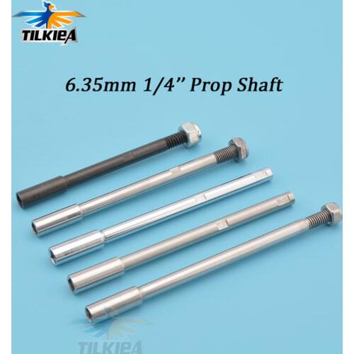 Rc boat Steel / Stainless Steel 6.35mm 1/4'' / High Speed Steel 6.4mm Prop Shaft for rc boat Flex Shaft Cable Good Quality