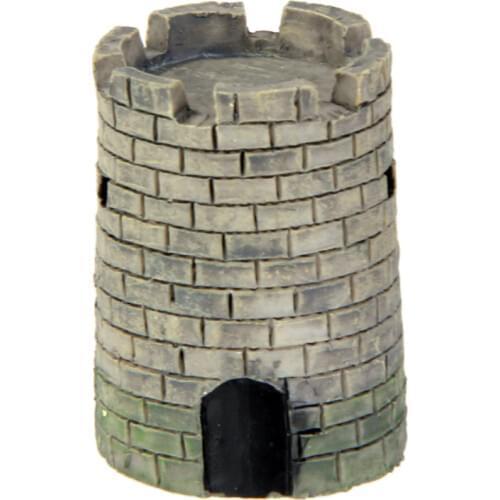 Garden Ornament Miniature Resin Craft Fairy Dollhouse Bonsai Round Castle