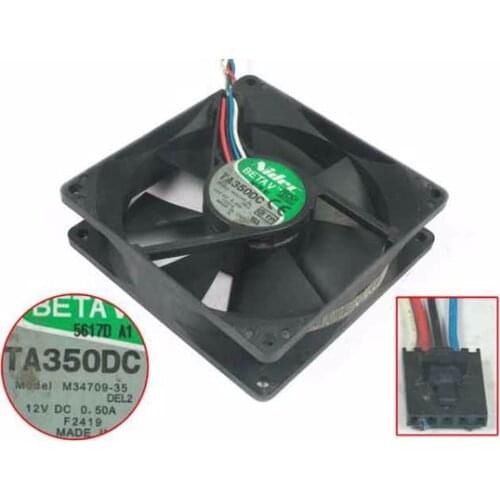 Nidec TA350DC M34709-35 DC 12V 0.50A 90x90x25mm Server Cooling Fan