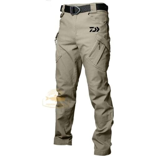 Fishing Pants Waterproof Fishing Clothes Hiking Multi-Pocket Durable Outdoor Hunting Men Pants Tactics Trousers Fishing Clothing