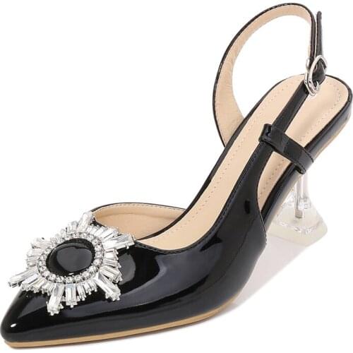 Luxury Women Pumps 2020 Girls High Heels Sexy Pointed Toe Slip-on Wedding Party Brand Fashion Shoes For Lady Shoes Size 35-46