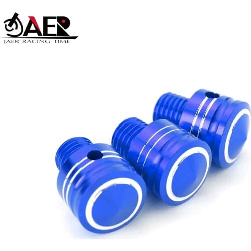 JAER Motorcycle Rearview Mirror Thread Adapter Hole Plugs Bolt Screws for Yamaha Honda M10 Clockwise Counterclockwise Bolts