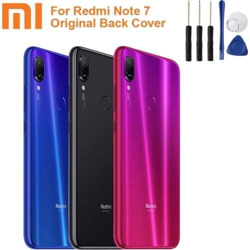 Xiao Mi Xiaomi Mi Original Glass Battery Rear Case For Xiaomi Redmi Note 7 Note7 Back Cover Backshell Back Cover+ Tool