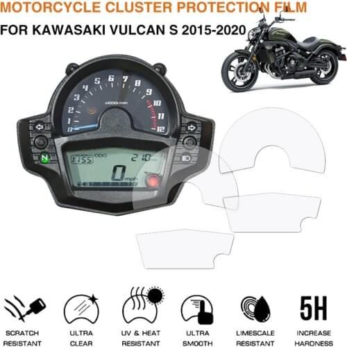 Motorcycle Cluster Scratch Protection Film Screen Protector Accessories for Kawasaki Vulcan S 2015-2020