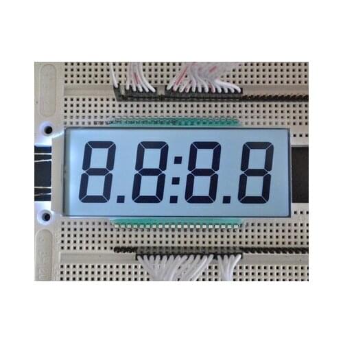 40PIN TN Positive 4-Digits Segment LCD Panel White LED Backlight 5V Refueling Machine Screen
