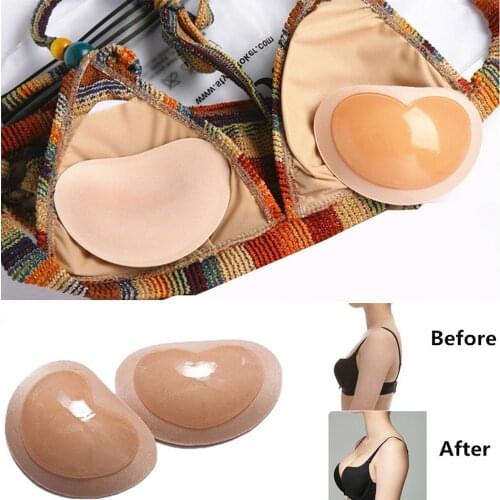 1 Pair Women Push Up Sticky Bra Strapless Invisible Bra Reusable Breast Lift Up Bra Pads Silicone Bra Insert Intimates Bralette