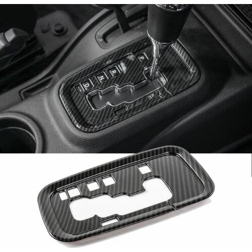 NHAUTP 1Pcs ABS Gear Shift Panel Trim Sticker for Jeep Wrangler JK 2011-2017 Interior Decorative Car Styling