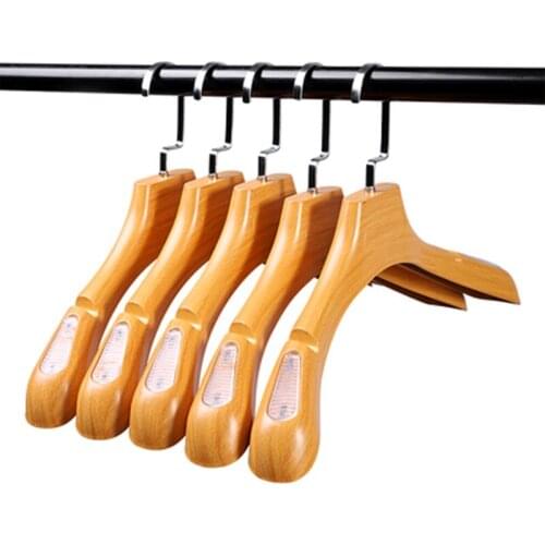 10pcs/lot Wood Texture Imitated Plastic Coat Hangers Non-slip Pants Hanger for Garment Shop Display for Jeans Trousers Sweaters