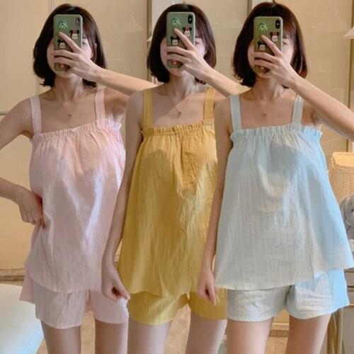 2021 Summer Sexy Lingerie Spaghetti Strap Shorts Pajama Sets for Women Sleepwear Suit Pyjamas Homewear Pijama Mujer Home Clothes