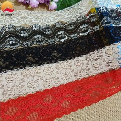 5-7cm S1934 black and white red knitting used for wedding embroidery Diy patchwork lace and lace sewing supplies technology
