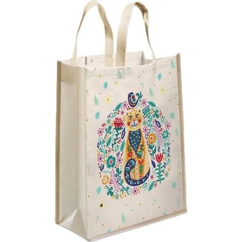 5D DIY Resin Painting Tote Bag Reusable Grocery Bags Fashionable Shopping Daily Organizer Art Handbag