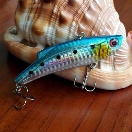 9cm 27.4G VIB Fishing Lures Fishing Lure Bait Vibration Spinner Spoon Lure Lifelike Hard Baits with Feather Bass Fishing Tool