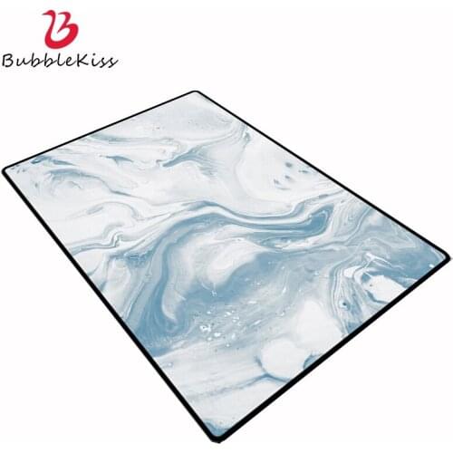 Bubble Kiss Modern Customized Carpets For Living Room Christmas Rug Nordic Abstract Art Light Blue Ocean Rugs Living Room Decor