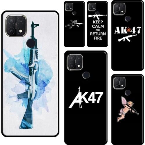 AK-47 For OPPO A15 A91 A83 A1K A3S A5S A5 A9 A31 A53 2020 A52 A72 Reno 4 Pro 2 Z F7 Phone Case