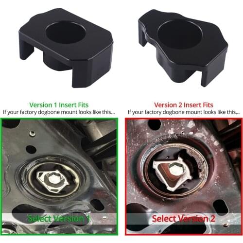 WLR - Billet Aluminum MQB DOGBONE Mount Insert For MKVII VOLKSWAGEN GOLF/GTI/R, 8V AUDI A3/S3/RS3 & MKIII AUDI TT/TTS/TTRS