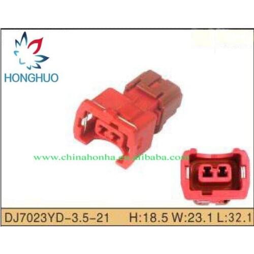 Freeshipping 20 pcs red 2 Pin Automotive Connector Auto Electrical Plug