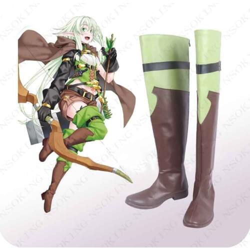 Goblin Slayer Fairy Archer Cosplay shoes High Elf Archer Anime boots Tailor-Made