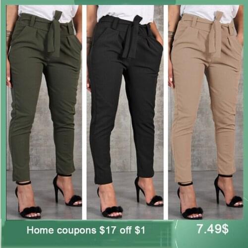 Casual Slim Chiffon Thin Pants For Women Women Office Lady Style Work Wear Summer Thin High Quality Trousers Chiffon Pant Female