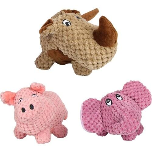 Pet Chew Squeak Toy Toot Squirrel Plush Sounding Toys Durability Dog Molar Interative Toy Puppy Fleece Animal Squeaking Toys