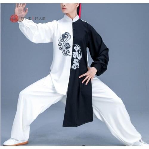 Unisex customize spring&autumn tai chi suits wushu taijiquan uniforms martial arts kungfu performance clothing