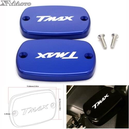 Motorcycle Front brake fluid tank cap cover fit for Yamaha TMAX 500 530 CNC Aluminum